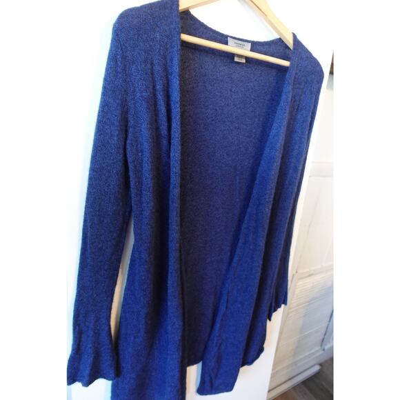 Premise Cardigan Sweater Womens Small Blue 100% Cashmere Open Front Lightweight - Picture 4 of 7